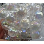Gemstone Spheres in assorted sizes - 0.5 kg pack - Clear Quartz with AB coating (about 0.75 - 1.25 inch) 
